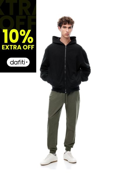 Jogger Tiro Medio Relaxed Café Hombre Cafe