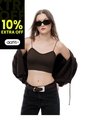 Crop Top Seamless Chocolate Mujer Chocolate de Gef
