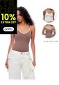 Camisilla Slim Seamless X2unds Surtidas Mujer Multicolor de Gef