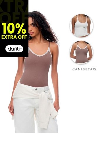 Camisilla Slim Seamless X2unds Surtidas Mujer Multicolor Gef