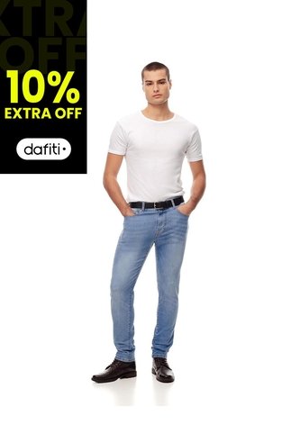 Jean Skinny índigo Claro Hombre Azul Oscuro Gef