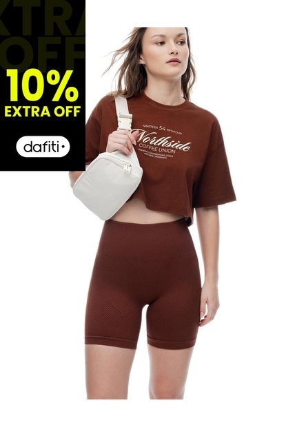 Biker Deportivo Seamless Café Mujer Cafe