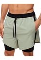 Pantaloneta Deportiva Verde Bloques Hombre Verde de Gef