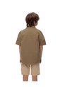 Camisa Manga Corta Regular Agodón Habana Niño Marron de Gef