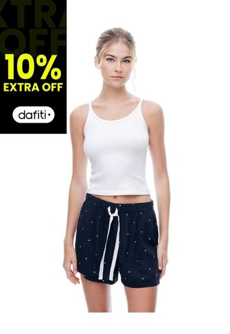 Short Azul Estampado Mujer Azul Gef