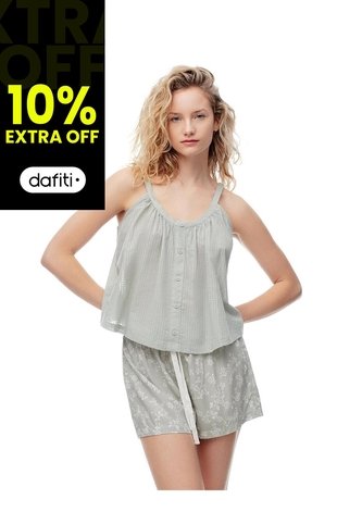 Camisa Relaxed Verde Mujer Verde Gef