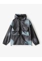 Chaqueta Liviana Utilitaria Estampada Hombre Gris de Gef