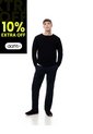 Pantalón Chino Slim Algodón Azul Hombre Azul de Gef