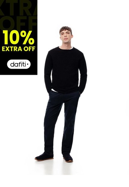 Pantalón Chino Slim Algodón Azul Hombre Azul