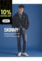 Jean Skinny índigo Medio Hombre Azul de Gef