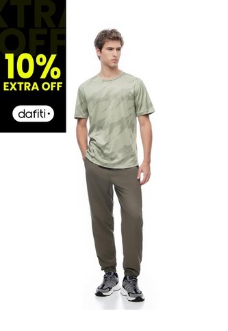 Jogger Regular Tiro Medio Café Hombre Cafe Gef