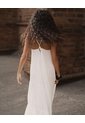 Vestido Largo Bloques Blanco Mujer Blanco de Gef