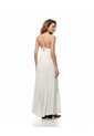 Vestido Largo Bloques Blanco Mujer Blanco de Gef