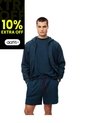 Bermuda Relax Algodón Azul Hombre Azul de Gef