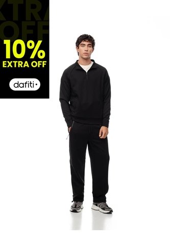 Pantalón Relax Secado Rápido Negro Hombre Negro Gef