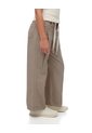 Pantalón Loose Tiro Medio Algodón Café Niña Cafe de Gef