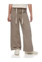 Pantalón Loose Tiro Medio Algodón Café Niña Cafe de Gef