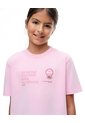 Camiseta + Biker Algodón Rosado Niña Rosa de Gef