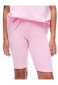 Camiseta + Biker Algodón Rosado Niña Rosa de Gef
