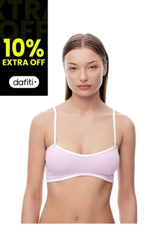 Top Soporte Medio Seamless Rosado Mujer Rosa Gef