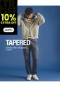 Jean Tappered índigo Medio Hombre Azul Oscuro de Gef