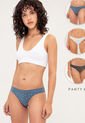 Pantie Trío Azul-Blanco-Gris Gef Dax de Gef