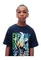 Camiseta Regular Jurassic World Azul Niño Azul de Gef