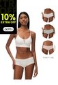 Panty Cachetero Algodón Tiro Medio X3unds Surtido Mujer Multicolor de Gef