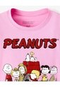 Camiseta Regular Peanuts Rosada Niña Rosa de Gef