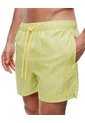 Pantaloneta De Baño Estampada Hombre Amarillo de Gef