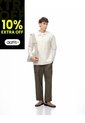 Pantalón Cargo Recto Algodón Verde Hombre Cafe de Gef