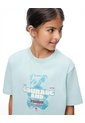 Camiseta + Biker Algodón Azul Niña Azul de Gef
