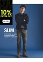 Jean Straight Gris Hombre Azul de Gef