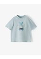 Camiseta + Biker Algodón Azul Niña Azul de Gef