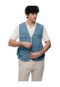 Chaleco Utilitario Regular Liviano Azul Hombre Azul de Gef