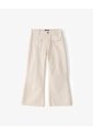 Pantalón Flare Tiro Medio Drill Algodón Habano Niña Marron de Gef