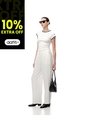 Pantalón Tiro Alto Liviano Blanco Mujer Blanco de Gef