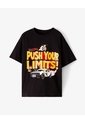 Camiseta Regular Hot Wheels Negra Niño Negro de Gef