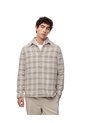 Camisa Manga Larga Oversize Cuadros Hombre Blanco de Gef