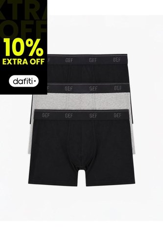 3 Bóxers Medio Surtido Hombre Multicolor Gef