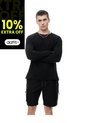 Bermuda Cargo Regular Negra Hombre Negro de Gef