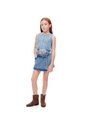 Blusa Denim Regular índigo Medio Niña Azul de Gef