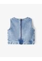 Blusa Denim Regular índigo Medio Niña Azul de Gef