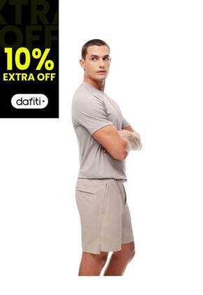 Pantaloneta Deportiva Secado Rápido Taupe Hombre Marron
