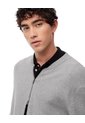 Chaqueta Bomber Regular Cierre Doble Gris Hombre Gris de Gef