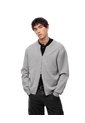 Chaqueta Bomber Regular Cierre Doble Gris Hombre Gris de Gef