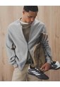 Chaqueta Bomber Regular Cierre Doble Gris Hombre Gris de Gef