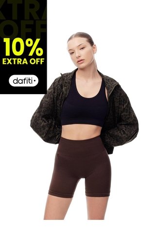 Biker Deportivo Seamless Chocolate Mujer Chocolate Gef