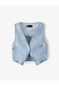 Chaleco Denim Regular índigo Medio Niña Azul Oscuro de Gef