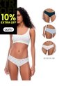 Panty Cachetero Seamless X3unds Surtido Mujer Multicolor de Gef